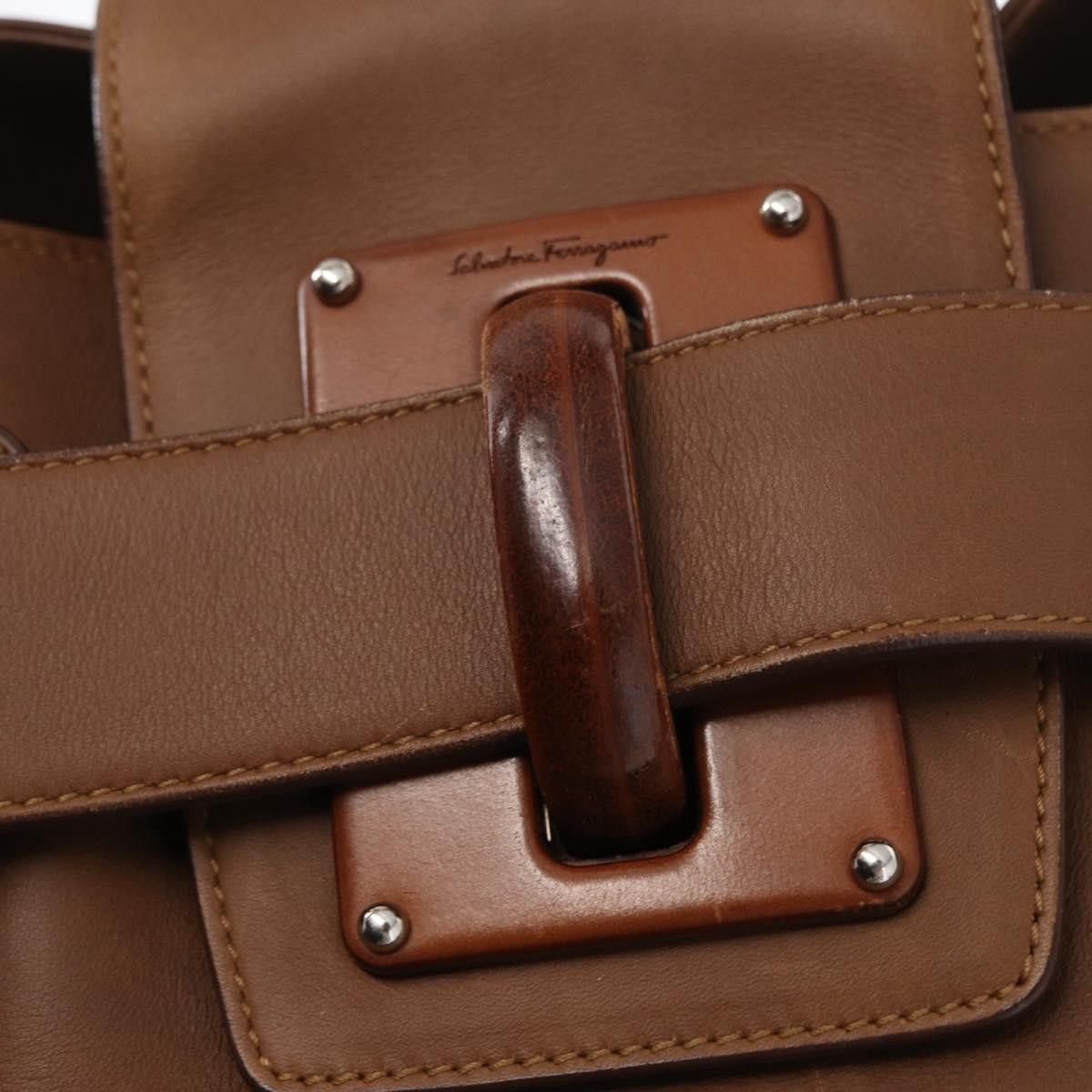 Salvatore Ferragamo Salvatore Ferragamo Vintage Handbag Leather Size ONE SIZE - 20 Thumbnail