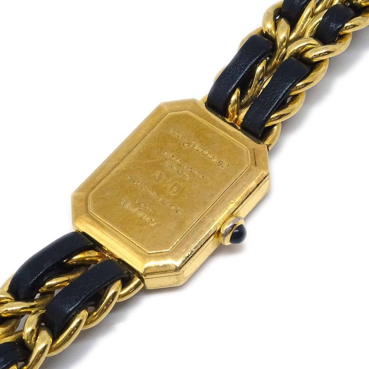 Chanel Premiere Rock Quartz Watch Plated Metal and Leather