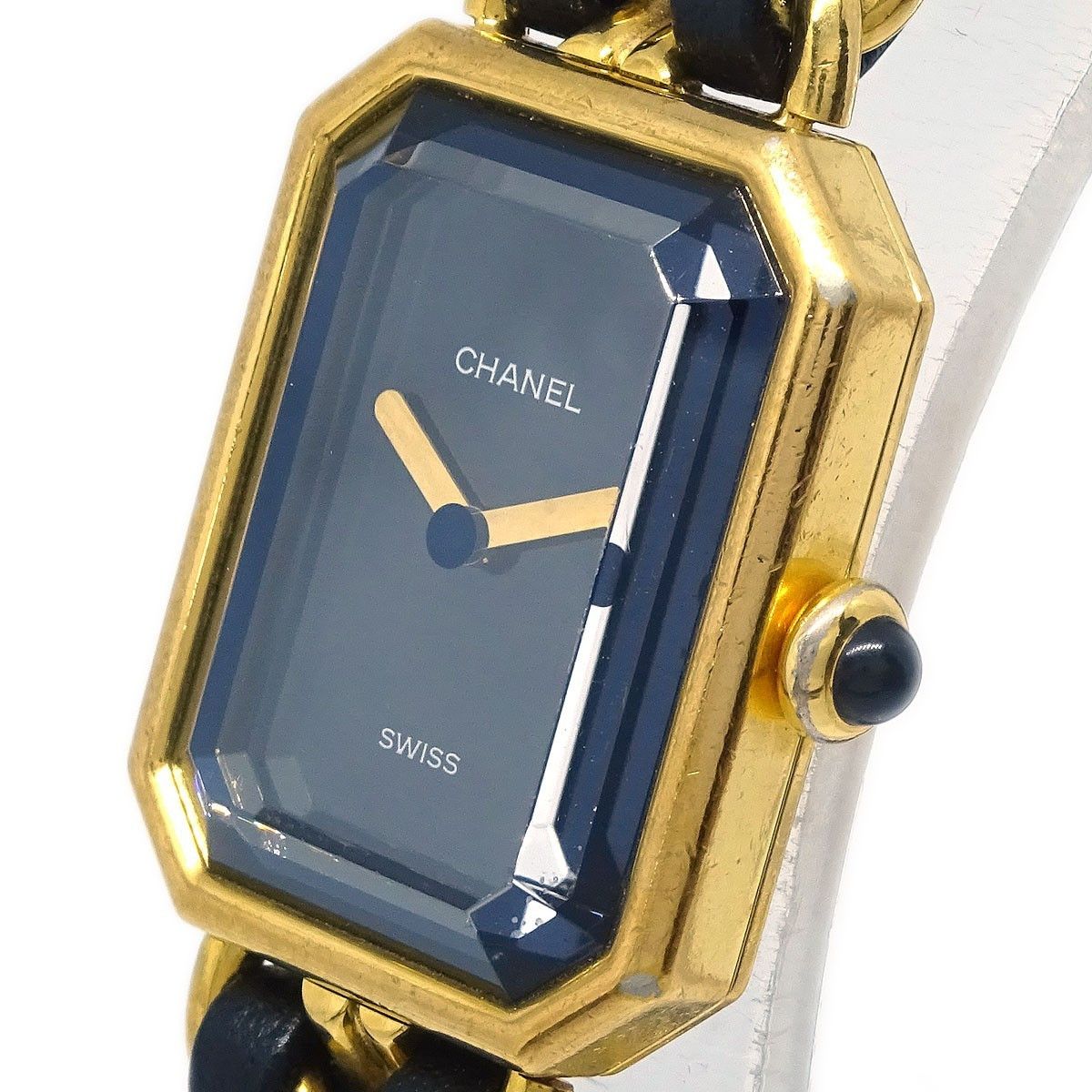 Chanel Premiere Rock Quartz Watch Plated Metal and Leather