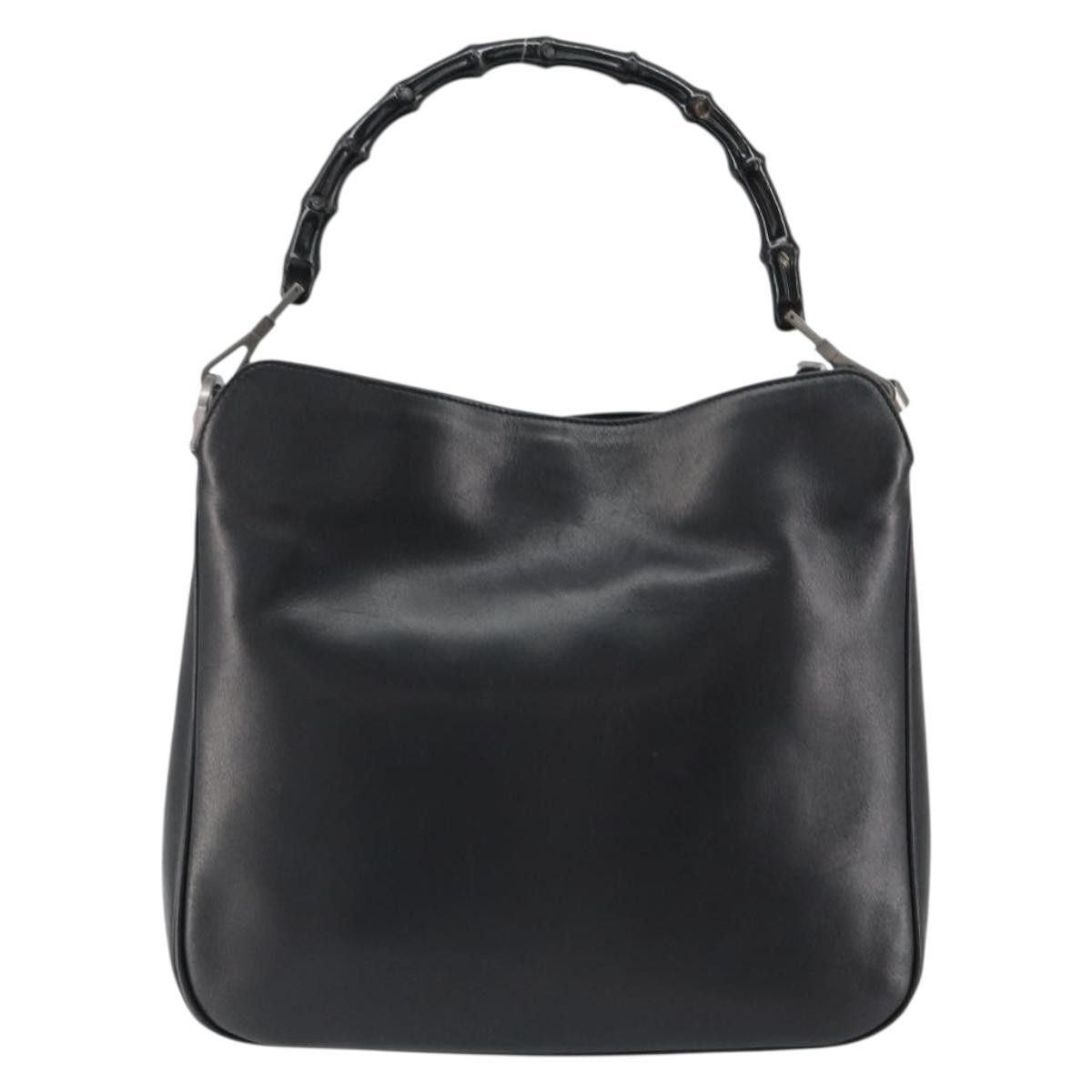 Gucci Gucci Vintage Bamboo Handle Open Hobo Leather Size ONE SIZE - 2 Thumbnail