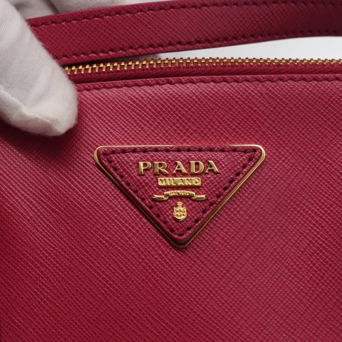 Prada Prada Double Zip Lux Tote Saffiano Leather Size ONE SIZE - 13 Thumbnail