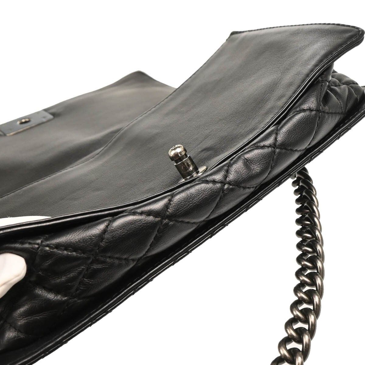 Chanel Chanel Boy Flap Bag Enchained Lambskin Size ONE SIZE - 10 Thumbnail