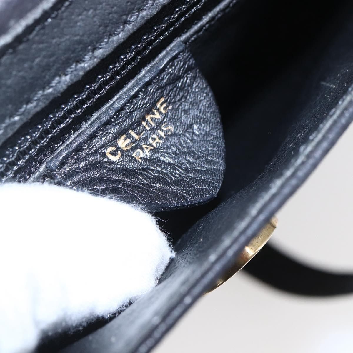 Celine Celine Circle Logo Shoulder Bag Leather Size ONE SIZE - 6 Thumbnail