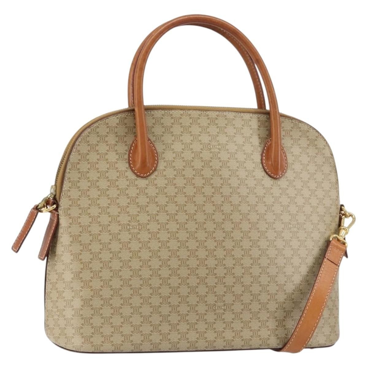 Celine Celine Vintage Macadam Handbag Canvas and Leather Size ONE SIZE - 14 Thumbnail
