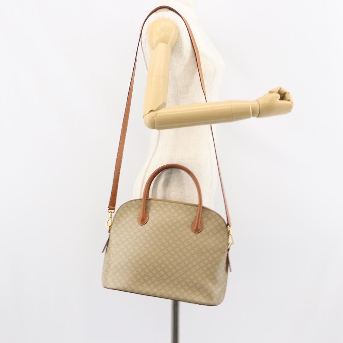 Celine Celine Vintage Macadam Handbag Canvas and Leather Size ONE SIZE - 15 Thumbnail