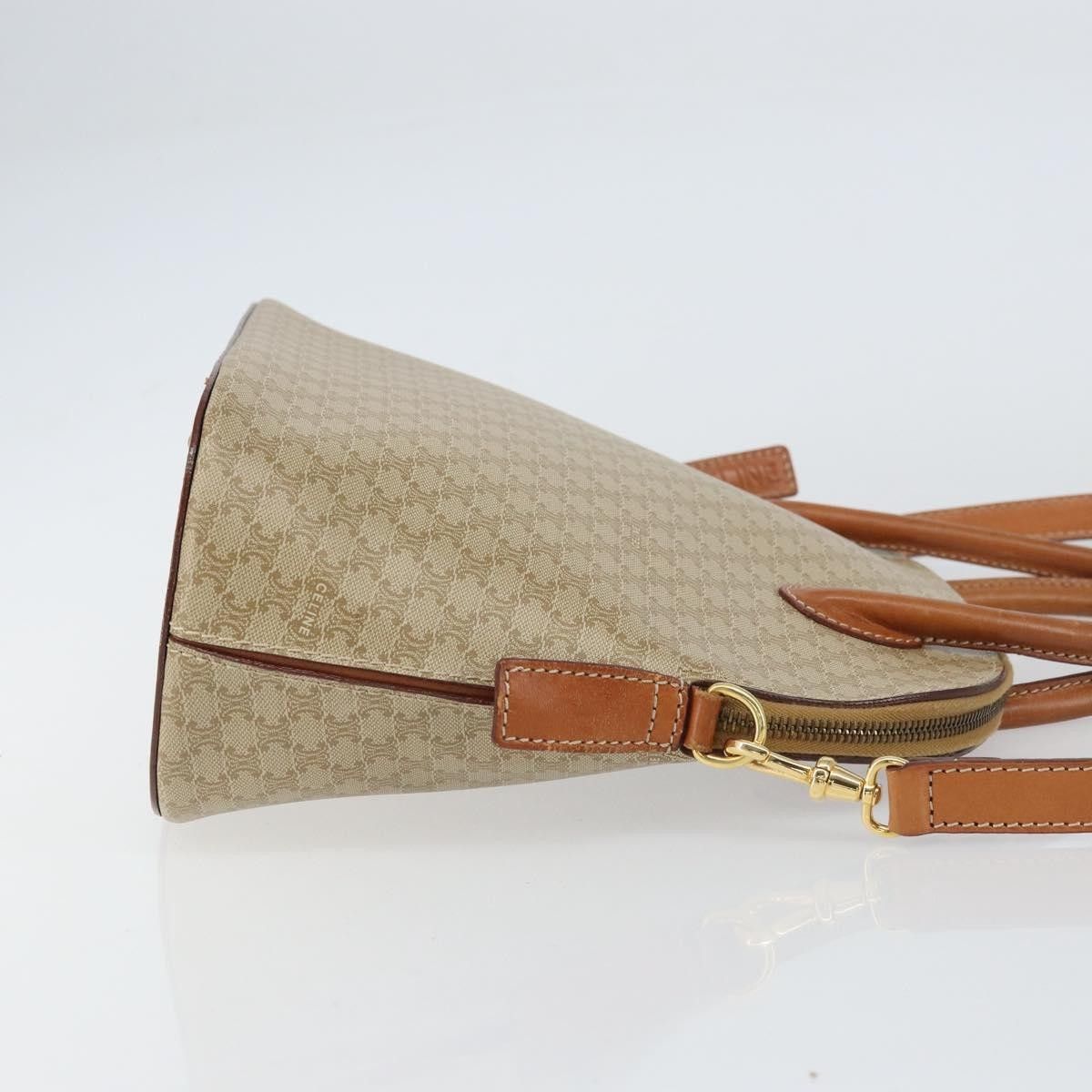 Celine Celine Vintage Macadam Handbag Canvas and Leather Size ONE SIZE - 3 Thumbnail