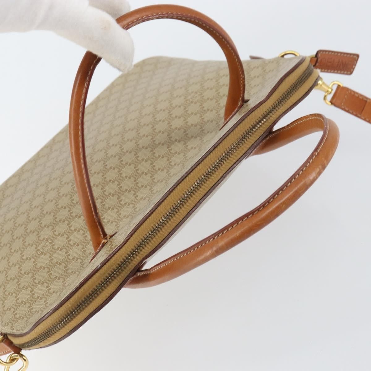Celine Celine Vintage Macadam Handbag Canvas and Leather Size ONE SIZE - 17 Thumbnail