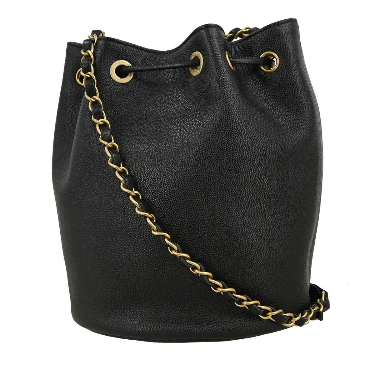 Chanel Chanel Deauville Drawstring Bucket Bag Studded Caviar Size ONE SIZE - 2 Thumbnail