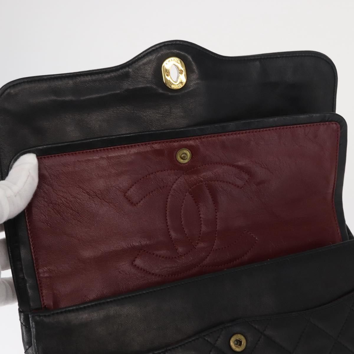 Chanel Chanel Vintage Two Tone CC Flap Bag Quilted Lambskin Size ONE SIZE - 14 Thumbnail