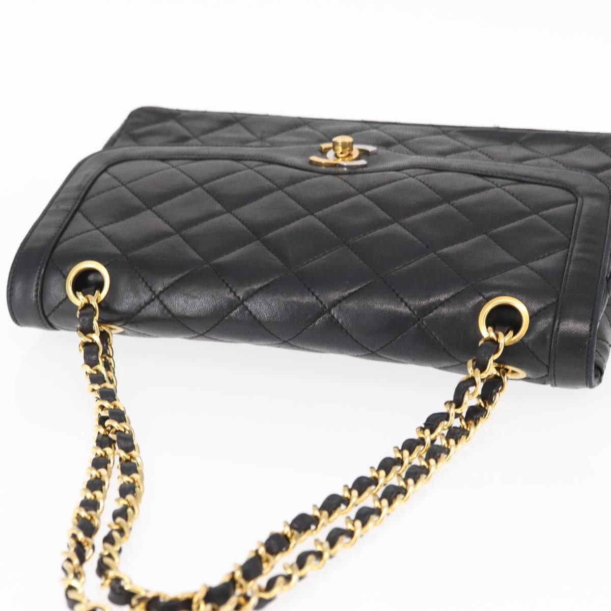Chanel Chanel Vintage Two Tone CC Flap Bag Quilted Lambskin Size ONE SIZE - 15 Thumbnail