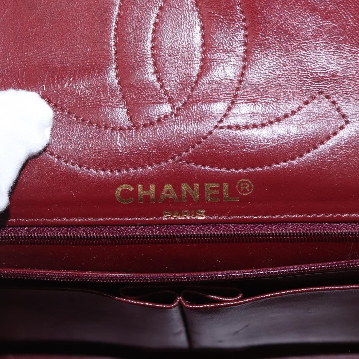 Chanel Chanel Vintage Two Tone CC Flap Bag Quilted Lambskin Size ONE SIZE - 6 Thumbnail