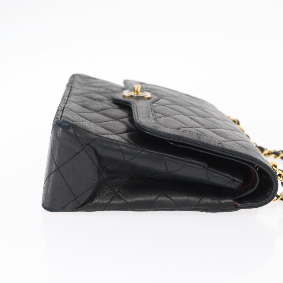 Chanel Chanel Vintage Two Tone CC Flap Bag Quilted Lambskin Size ONE SIZE - 4 Thumbnail