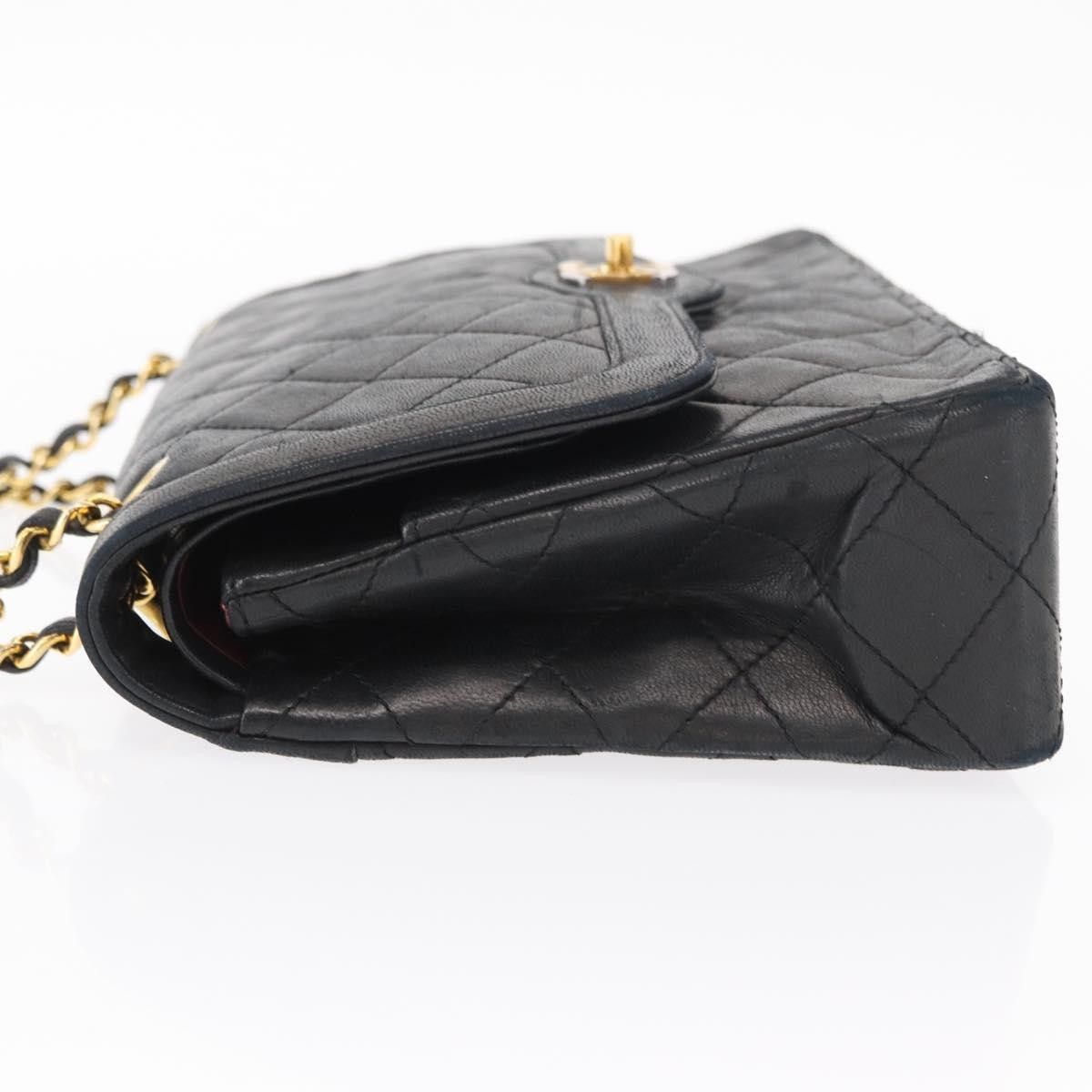 Chanel Chanel Vintage Two Tone CC Flap Bag Quilted Lambskin Size ONE SIZE - 3 Thumbnail