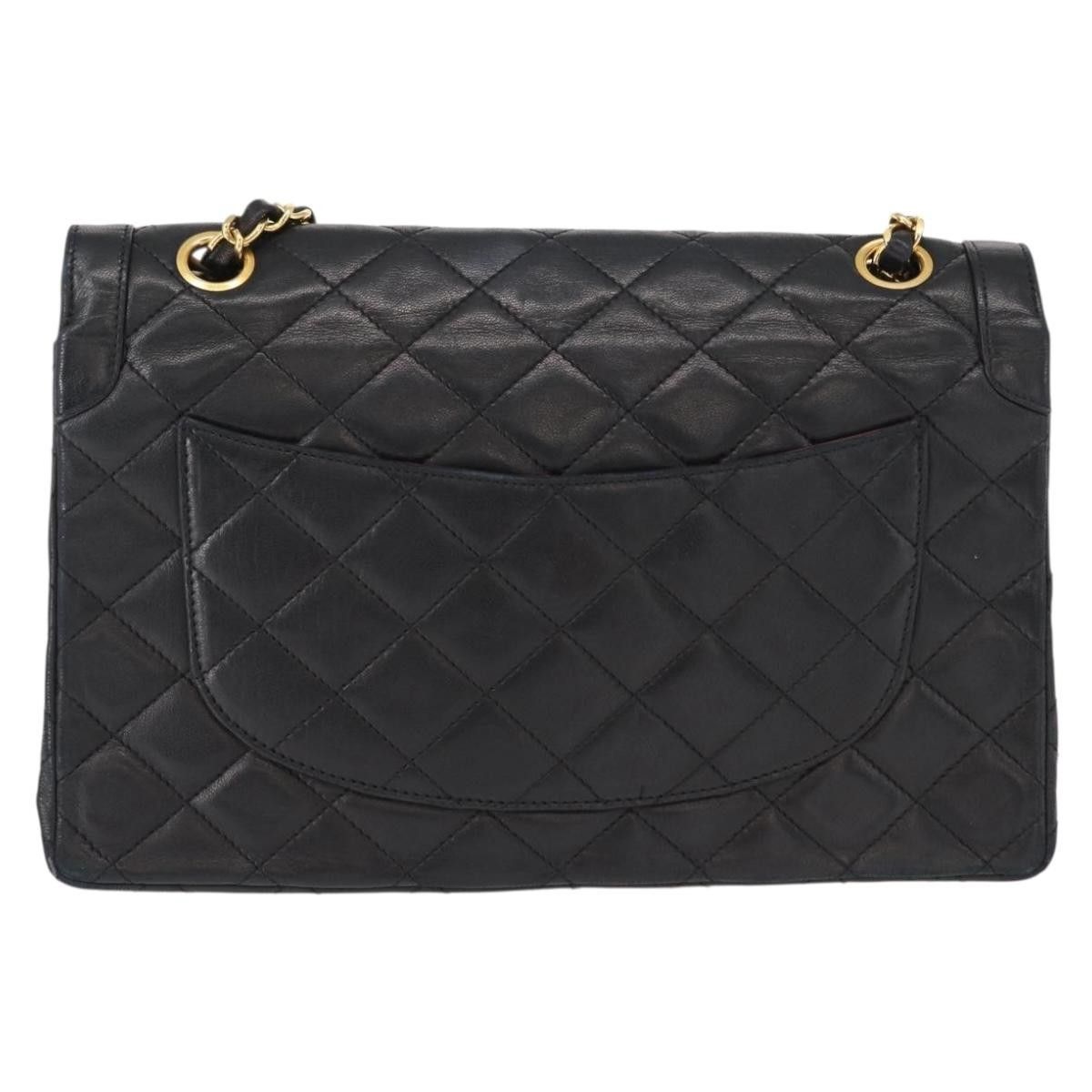 Chanel Chanel Vintage Two Tone CC Flap Bag Quilted Lambskin Size ONE SIZE - 2 Thumbnail