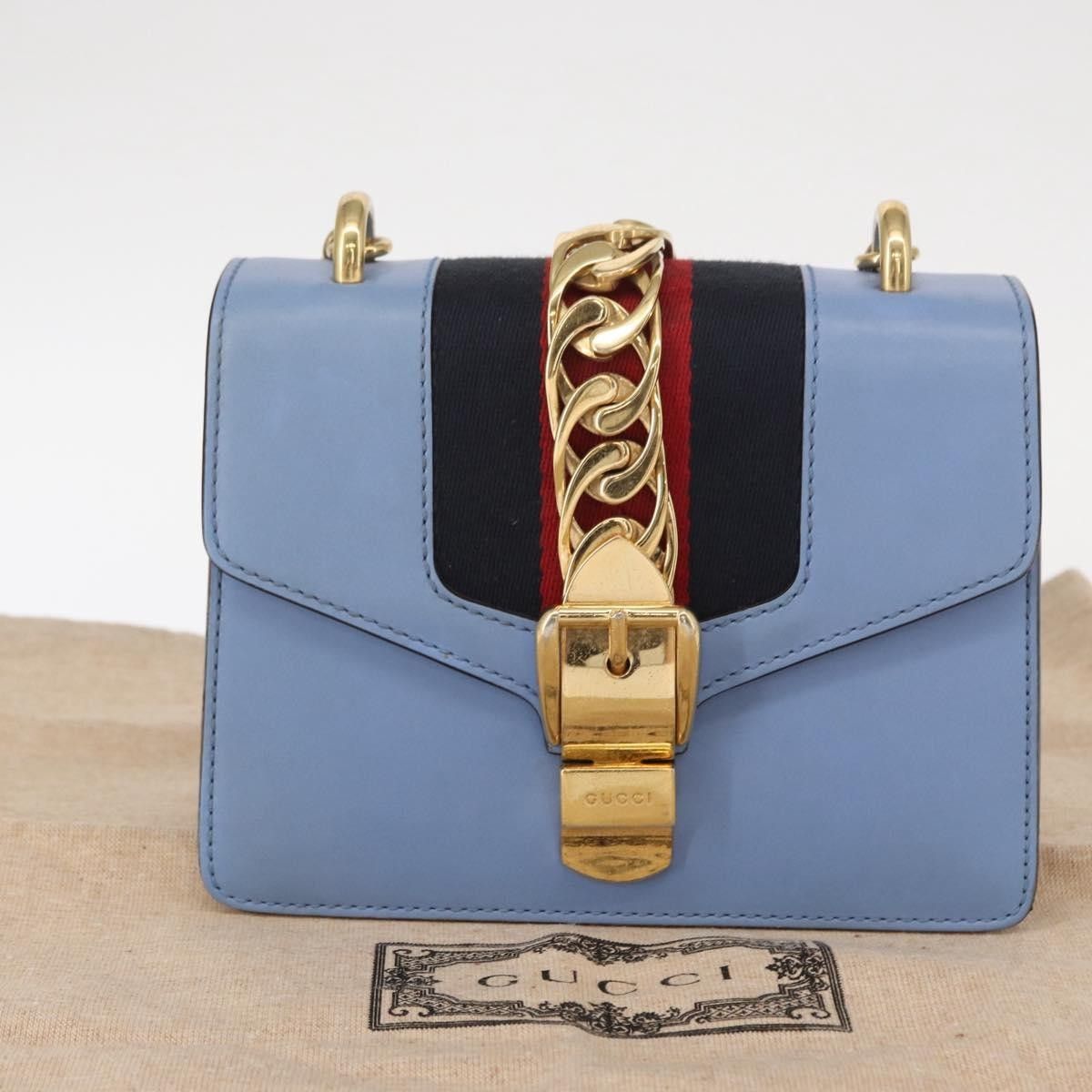 Gucci Gucci Sylvie Chain Shoulder Bag Leather Size ONE SIZE - 14 Thumbnail