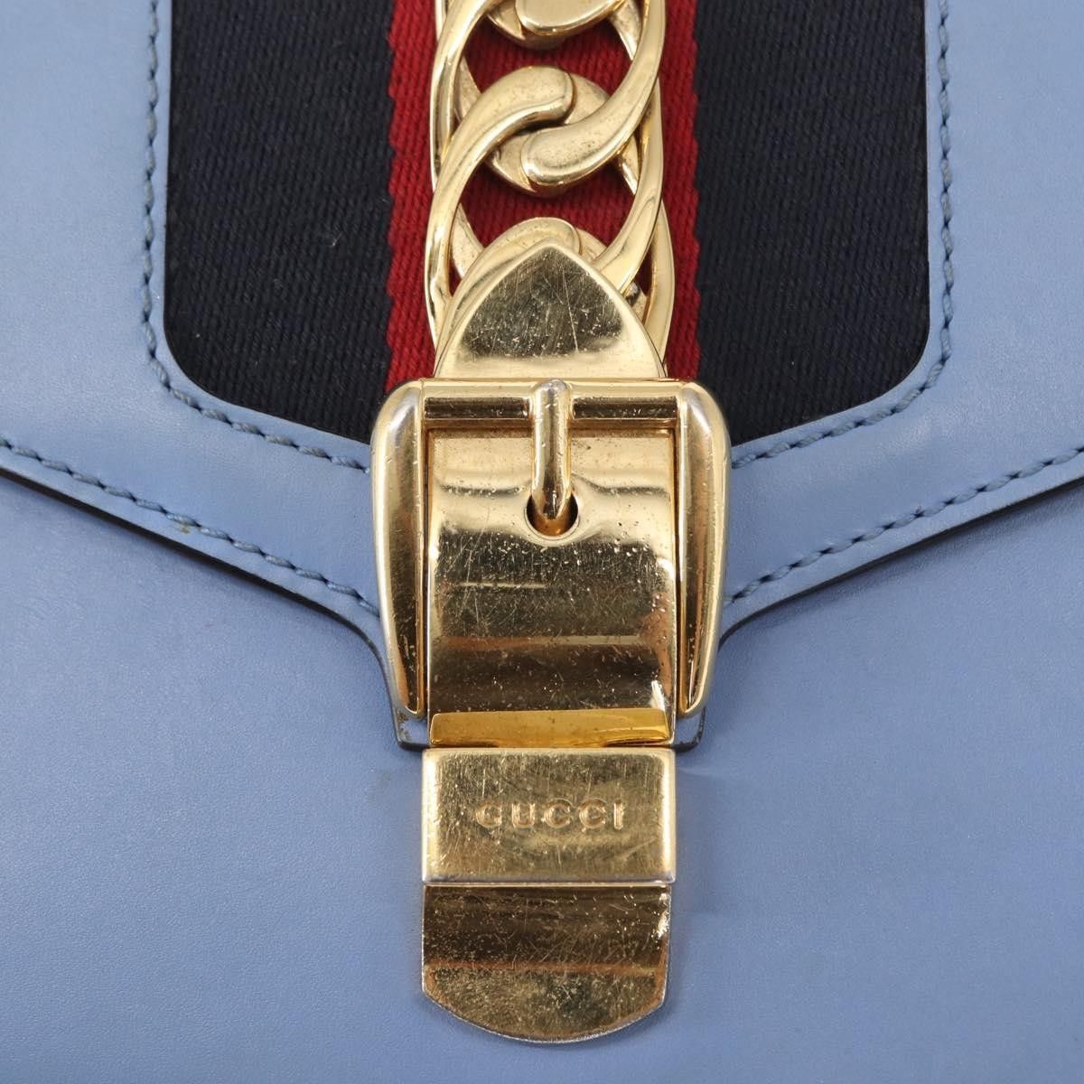 Gucci Gucci Sylvie Chain Shoulder Bag Leather Size ONE SIZE - 20 Thumbnail
