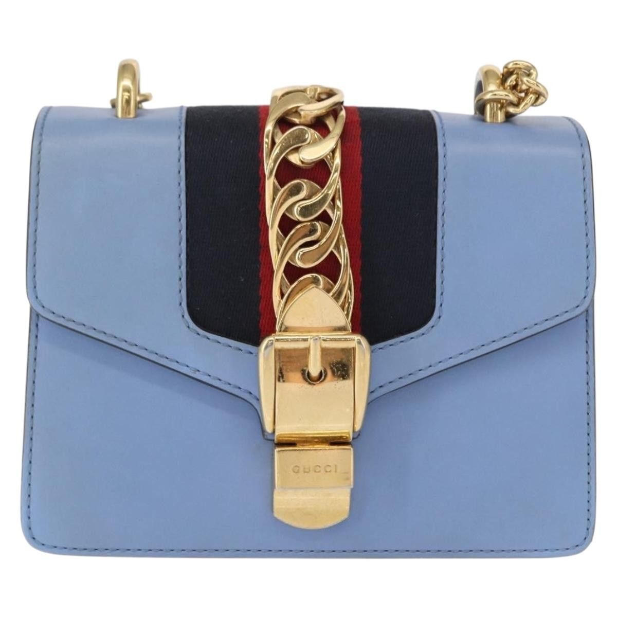 Gucci Gucci Sylvie Chain Shoulder Bag Leather Size ONE SIZE - 16 Thumbnail