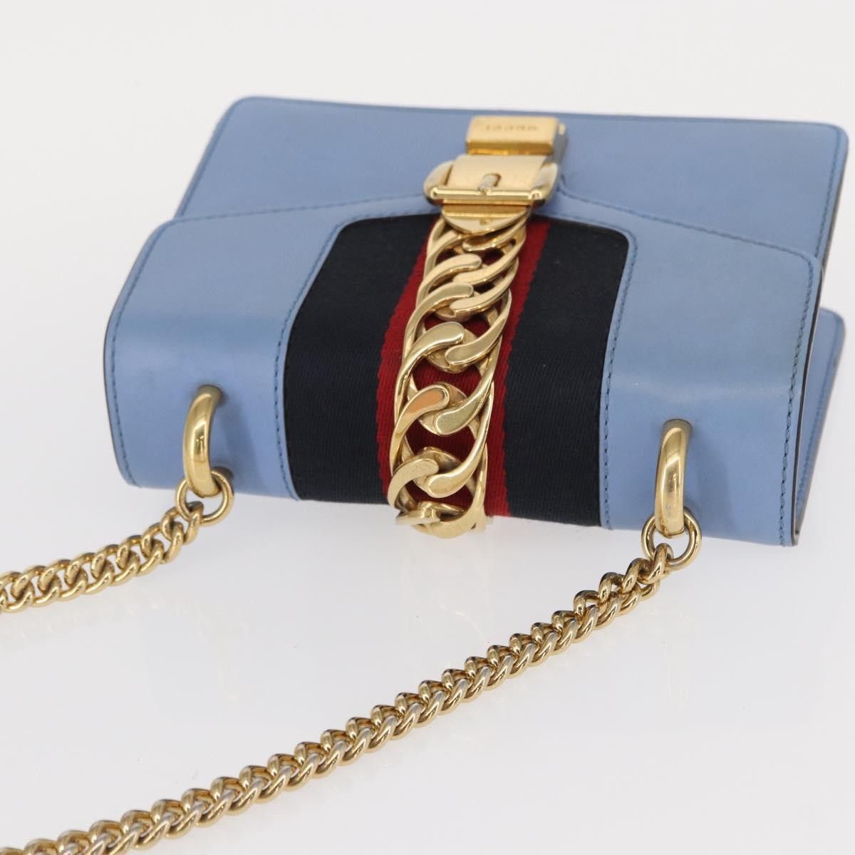 Gucci Gucci Sylvie Chain Shoulder Bag Leather Size ONE SIZE - 19 Thumbnail