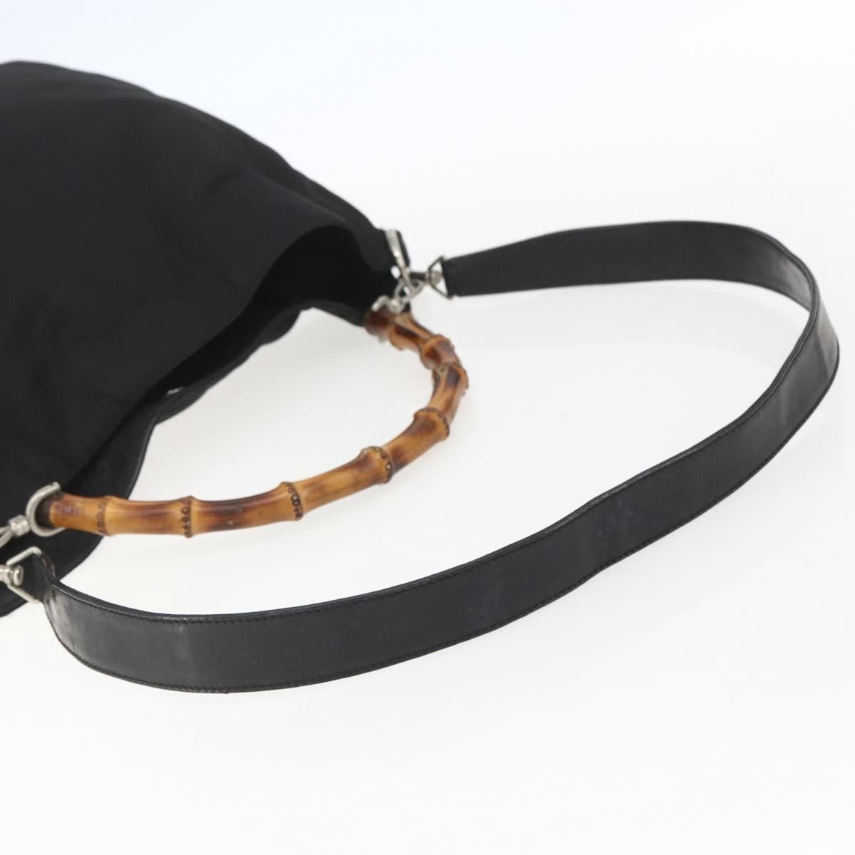 Gucci Gucci Vintage Bamboo Shoulder Bag Nylon Size ONE SIZE - 8 Thumbnail