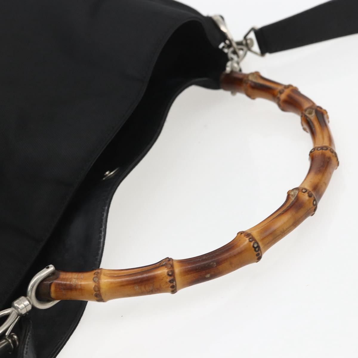 Gucci Gucci Vintage Bamboo Shoulder Bag Nylon Size ONE SIZE - 20 Thumbnail