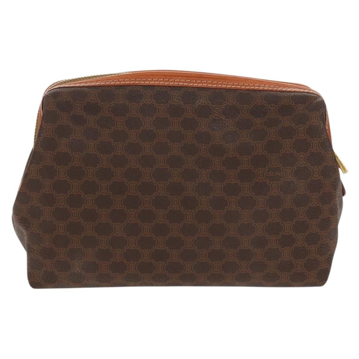 Celine Celine Macadam Pochette Canvas and Leather Size ONE SIZE - 2 Thumbnail