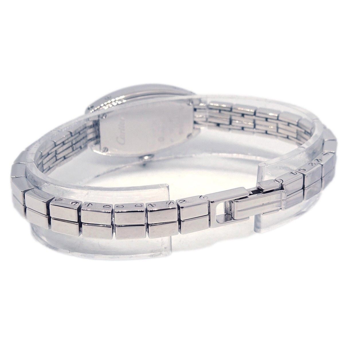 Cartier Cartier Mini Tonneau Lanier Quartz Watch White Gold with Diamond Bezel Size ONE SIZE - 2 Thumbnail