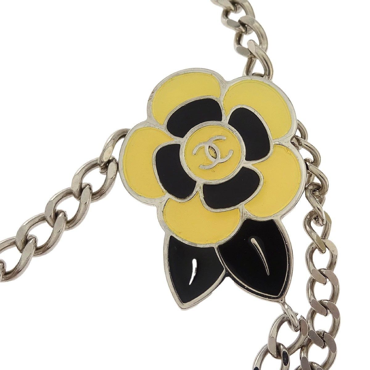 Chanel Chanel Vintage Camellia Charm Chain Belt Metal Size ONE SIZE - 3 Thumbnail