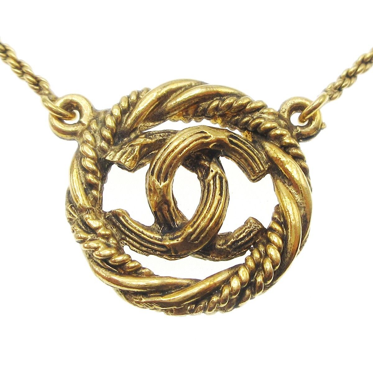 Chanel Chanel CC Round Pendant Necklace Metal Size ONE SIZE - 2 Thumbnail