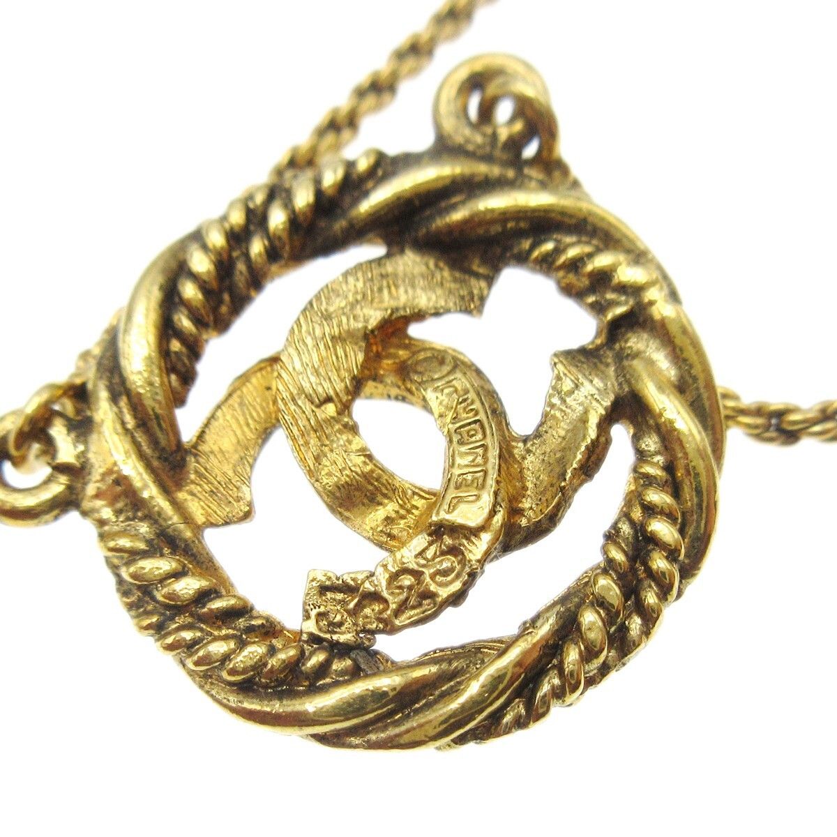 Chanel Chanel CC Round Pendant Necklace Metal Size ONE SIZE - 4 Thumbnail