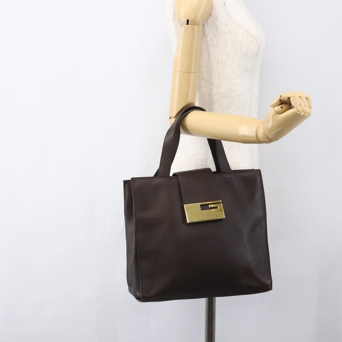 Gucci Gucci Vintage Handbag Leather Size ONE SIZE - 14 Thumbnail