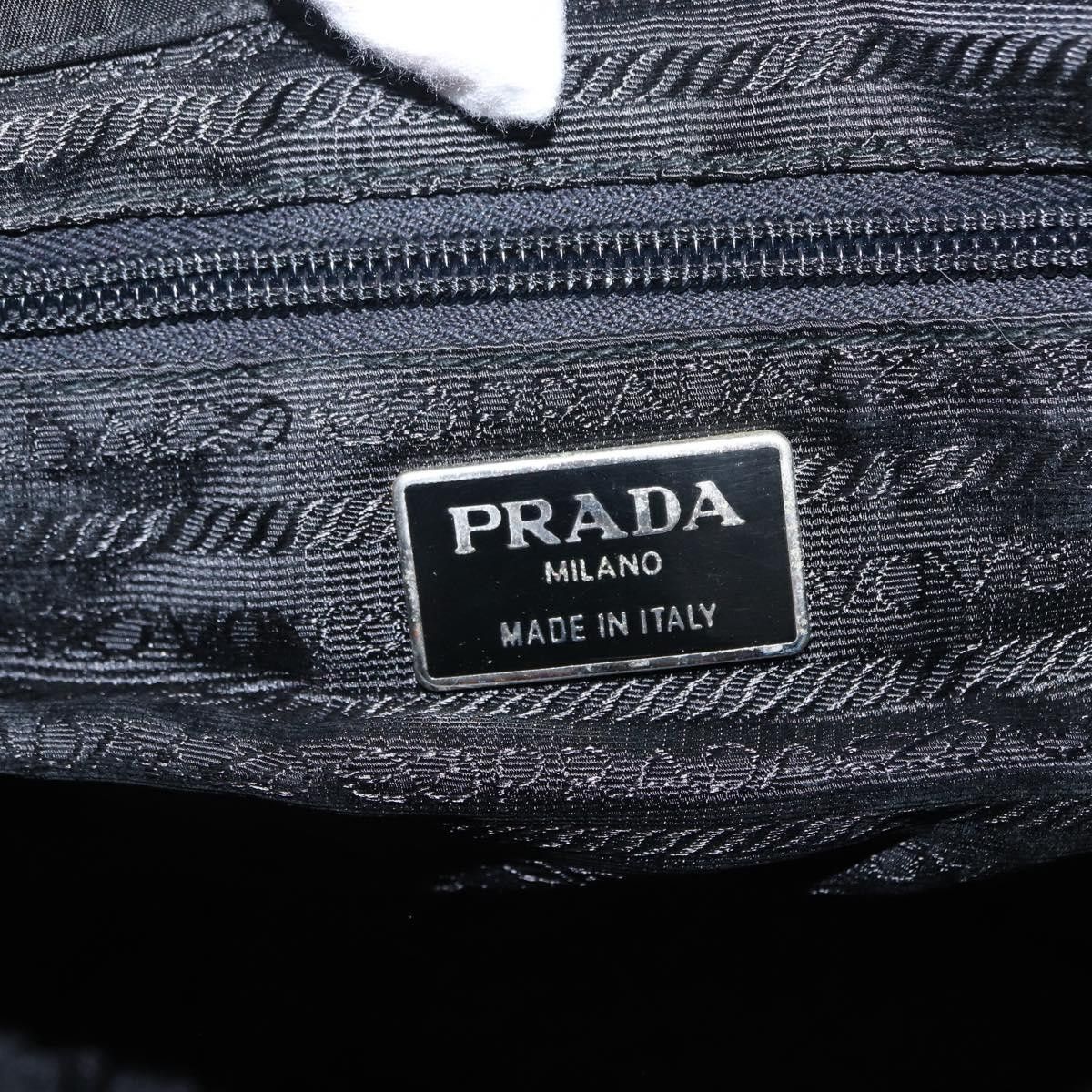 Prada Prada Vela Double Front Pocket Backpack Tessuto with Saffiano Leather Size ONE SIZE - 6 Thumbnail