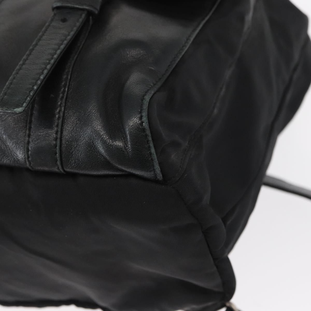 Prada Prada Vela Double Front Pocket Backpack Tessuto with Saffiano Leather Size ONE SIZE - 10 Thumbnail