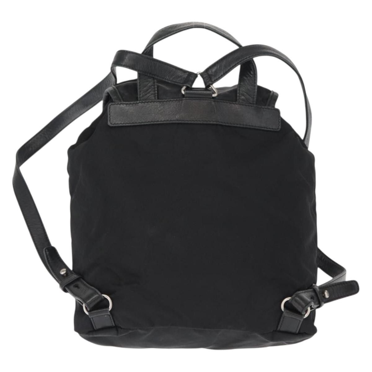 Prada Prada Vela Double Front Pocket Backpack Tessuto with Saffiano Leather Size ONE SIZE - 2 Thumbnail