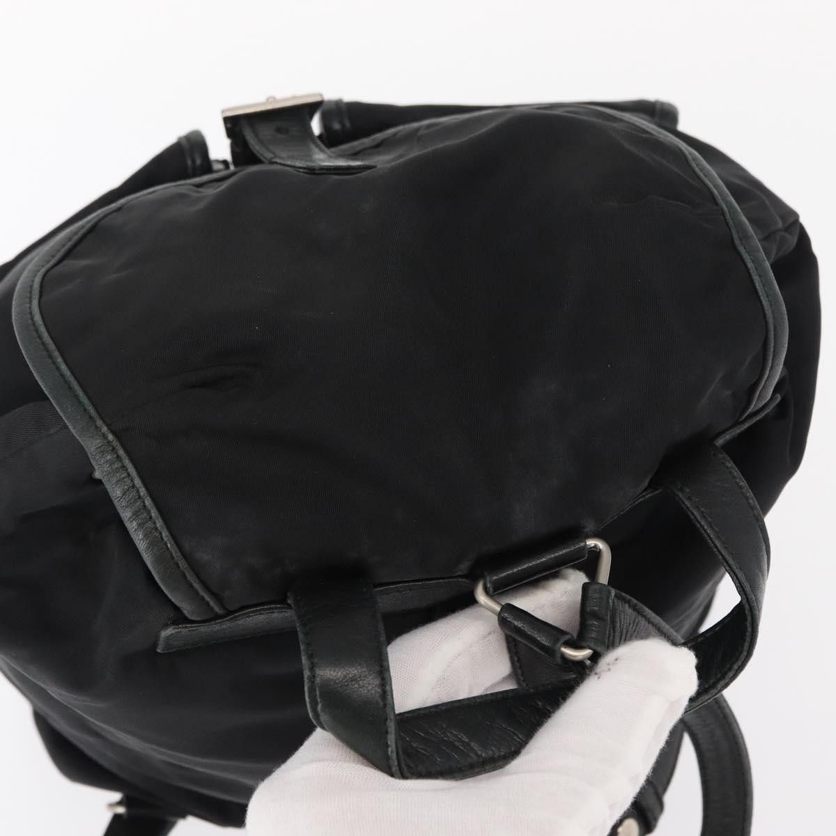 Prada Prada Vela Double Front Pocket Backpack Tessuto with Saffiano Leather Size ONE SIZE - 8 Thumbnail