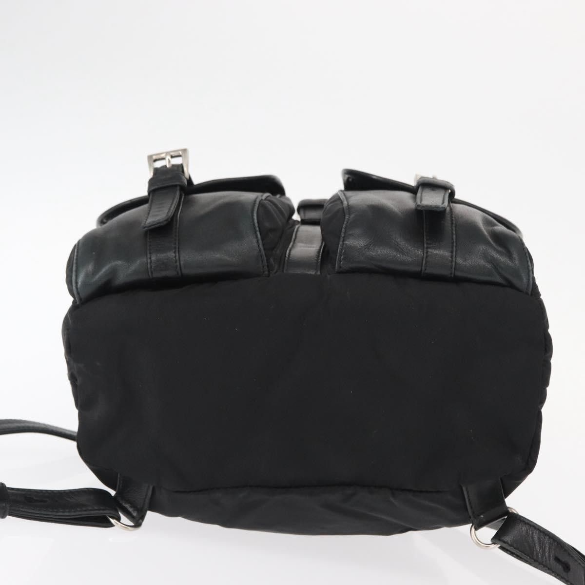 Prada Prada Vela Double Front Pocket Backpack Tessuto with Saffiano Leather Size ONE SIZE - 22 Thumbnail