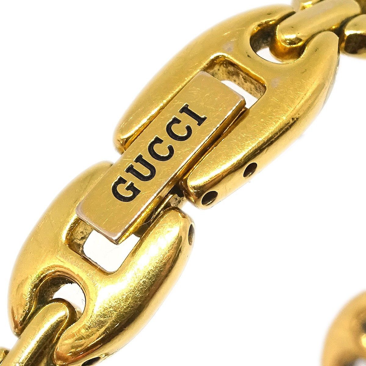 Gucci Gucci 1100 Interchangeable Bezel Bangle Quartz Watch Plated Metal with Plastic Size ONE SIZE - 3 Thumbnail