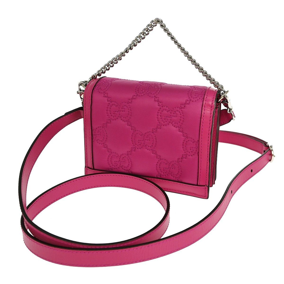 Gucci Gucci Petite GG Marmont Chain Wallet GG Matelasse Leather Size ONE SIZE - 2 Thumbnail