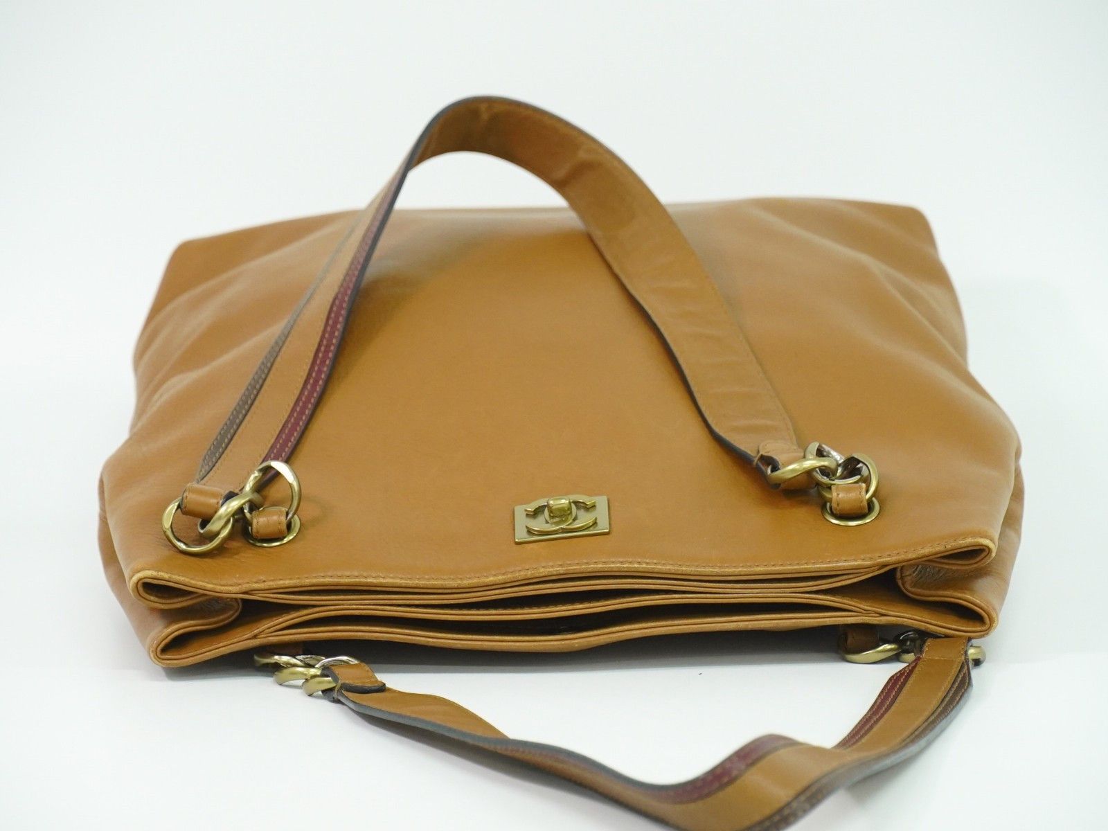 Chanel Chanel Vintage CC Tote Leather Size ONE SIZE - 10 Thumbnail