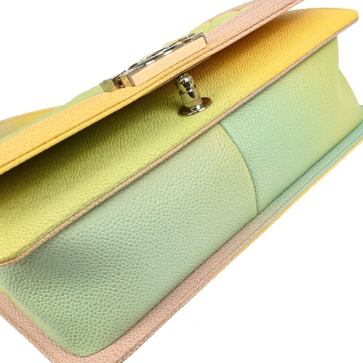 Chanel Chanel Rainbow Boy Flap Bag Quilted Painted Caviar Size ONE SIZE - 8 Thumbnail