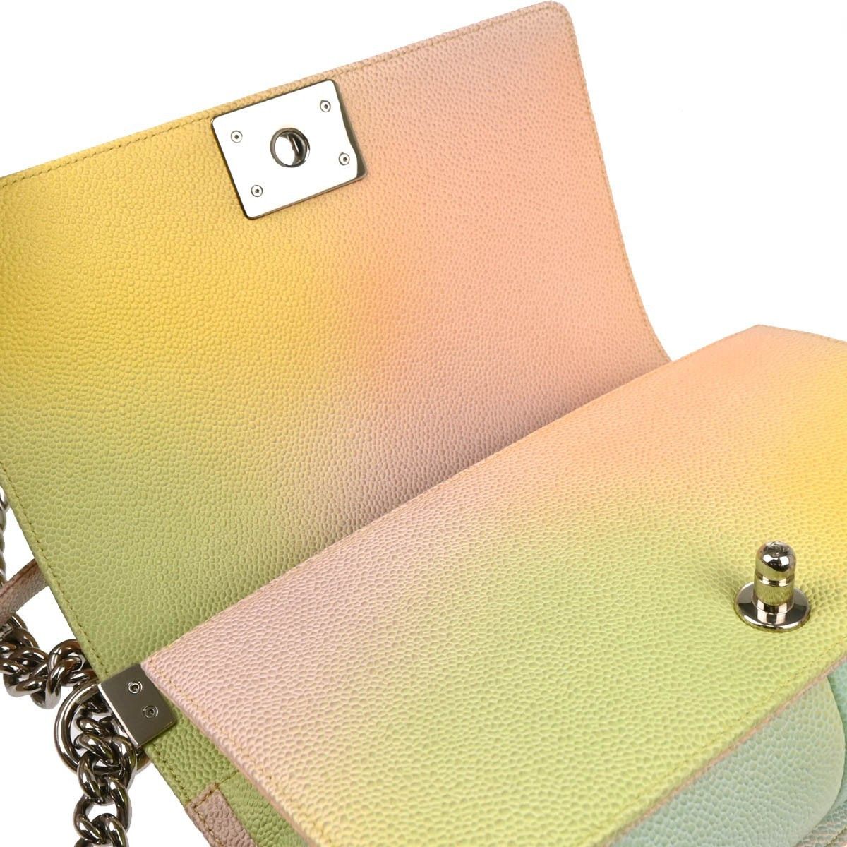 Chanel Chanel Rainbow Boy Flap Bag Quilted Painted Caviar Size ONE SIZE - 11 Thumbnail
