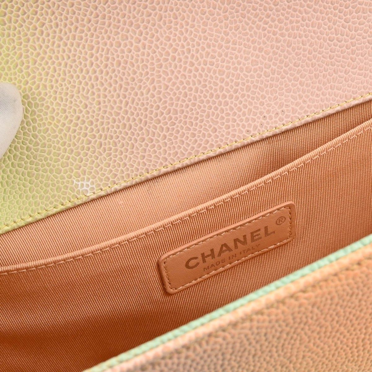 Chanel Chanel Rainbow Boy Flap Bag Quilted Painted Caviar Size ONE SIZE - 10 Thumbnail