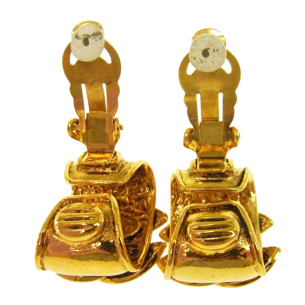 Chanel Chanel Vintage CC Hoop Clip-On Earrings Metal Size ONE SIZE - 3 Thumbnail