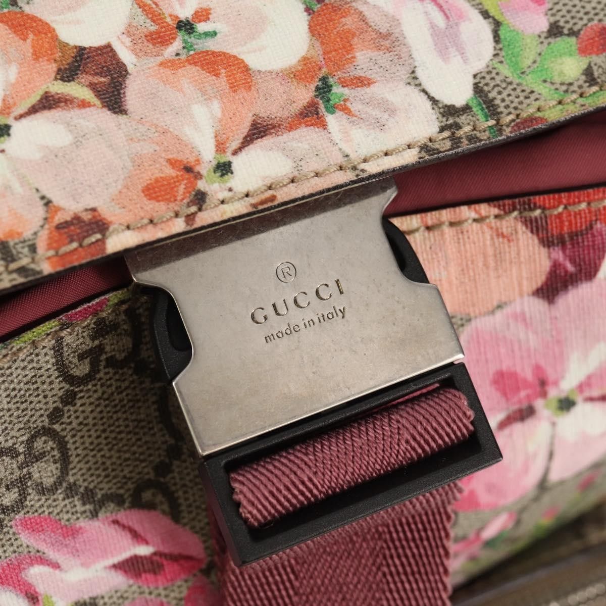 Gucci Gucci Buckle Blooms Print GG Coated Canvas Size ONE SIZE - 12 Thumbnail