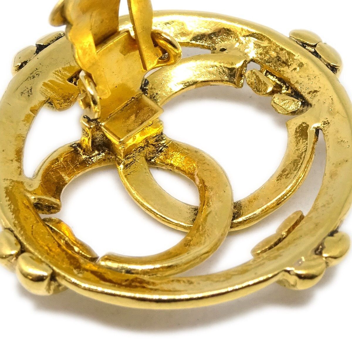 Chanel Chanel Vintage Cut-out CC Clip-On Earrings Metal Size ONE SIZE - 4 Thumbnail