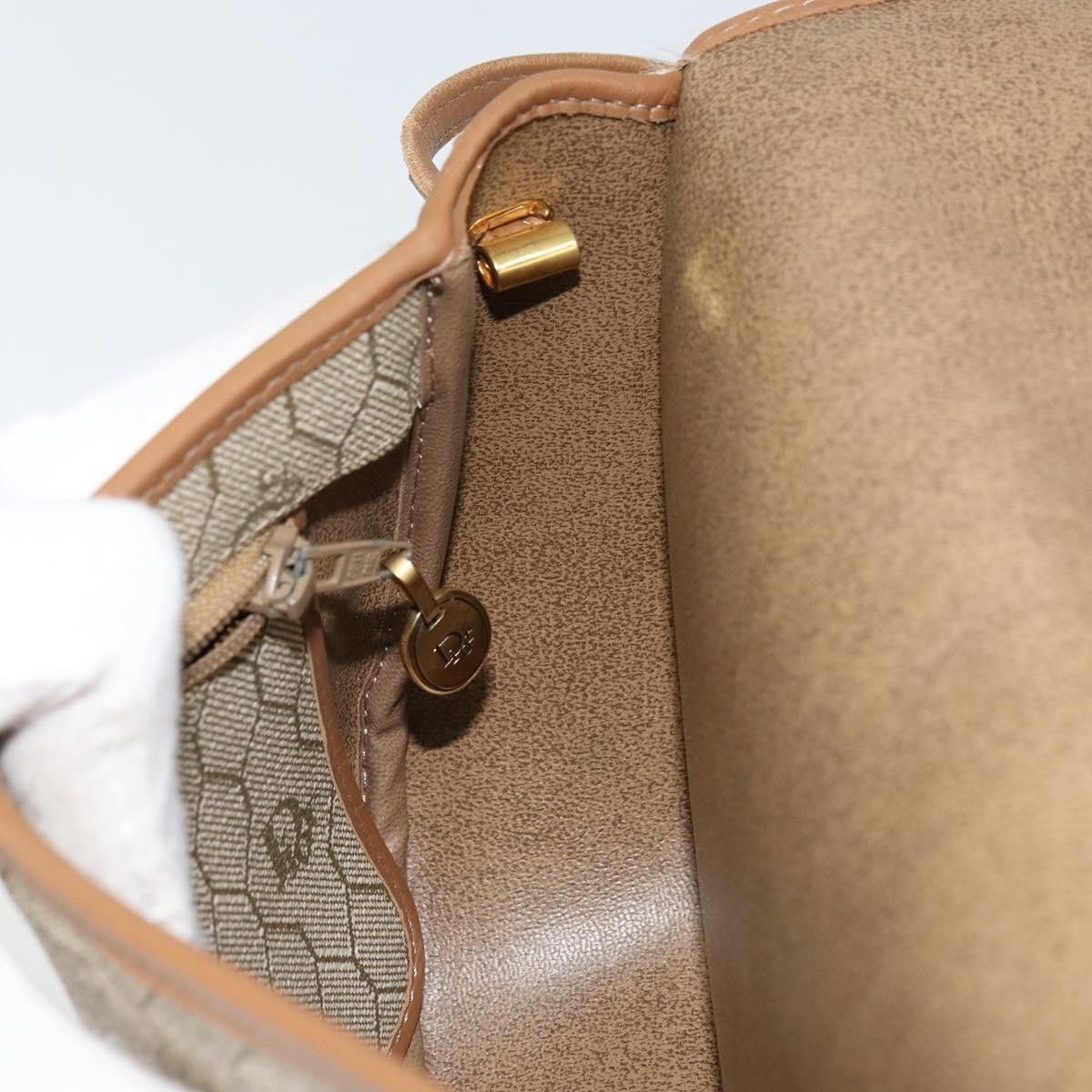 Dior Christian Dior Vintage Honeycomb Canvas and Leather Size ONE SIZE - 20 Thumbnail