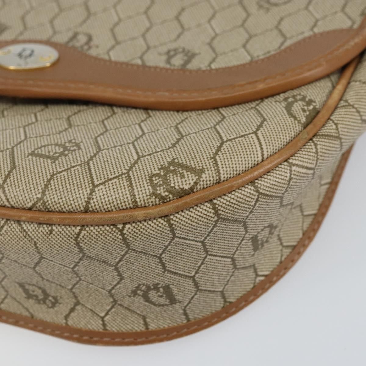 Dior Christian Dior Vintage Honeycomb Canvas and Leather Size ONE SIZE - 8 Thumbnail