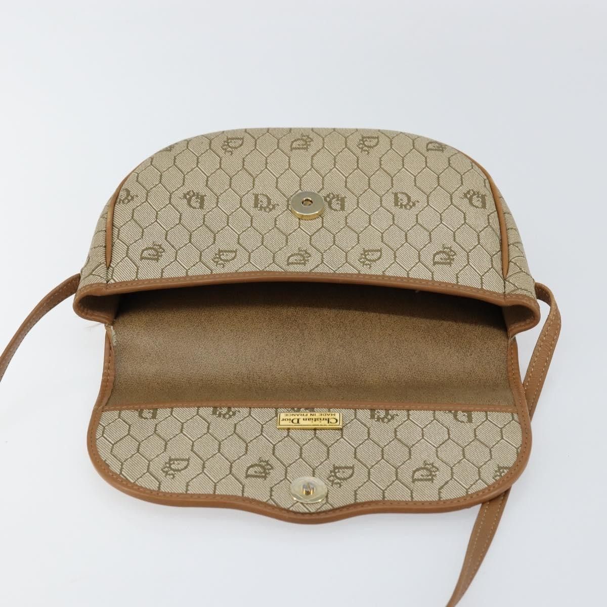 Dior Christian Dior Vintage Honeycomb Canvas and Leather Size ONE SIZE - 17 Thumbnail