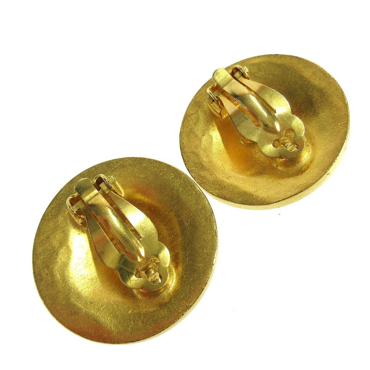 Chanel Chanel Vintage Round CC Clip-On Earrings Metal Size ONE SIZE - 2 Thumbnail