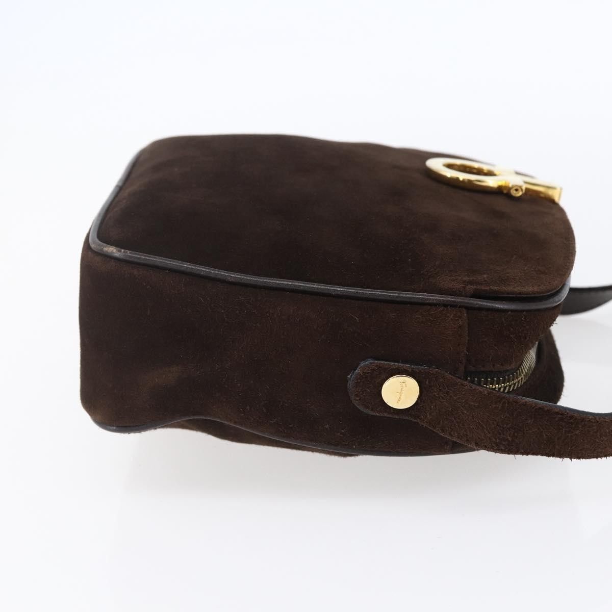Salvatore Ferragamo Salvatore Ferragamo Gancini Shoulder Bag Suede Size ONE SIZE - 4 Thumbnail