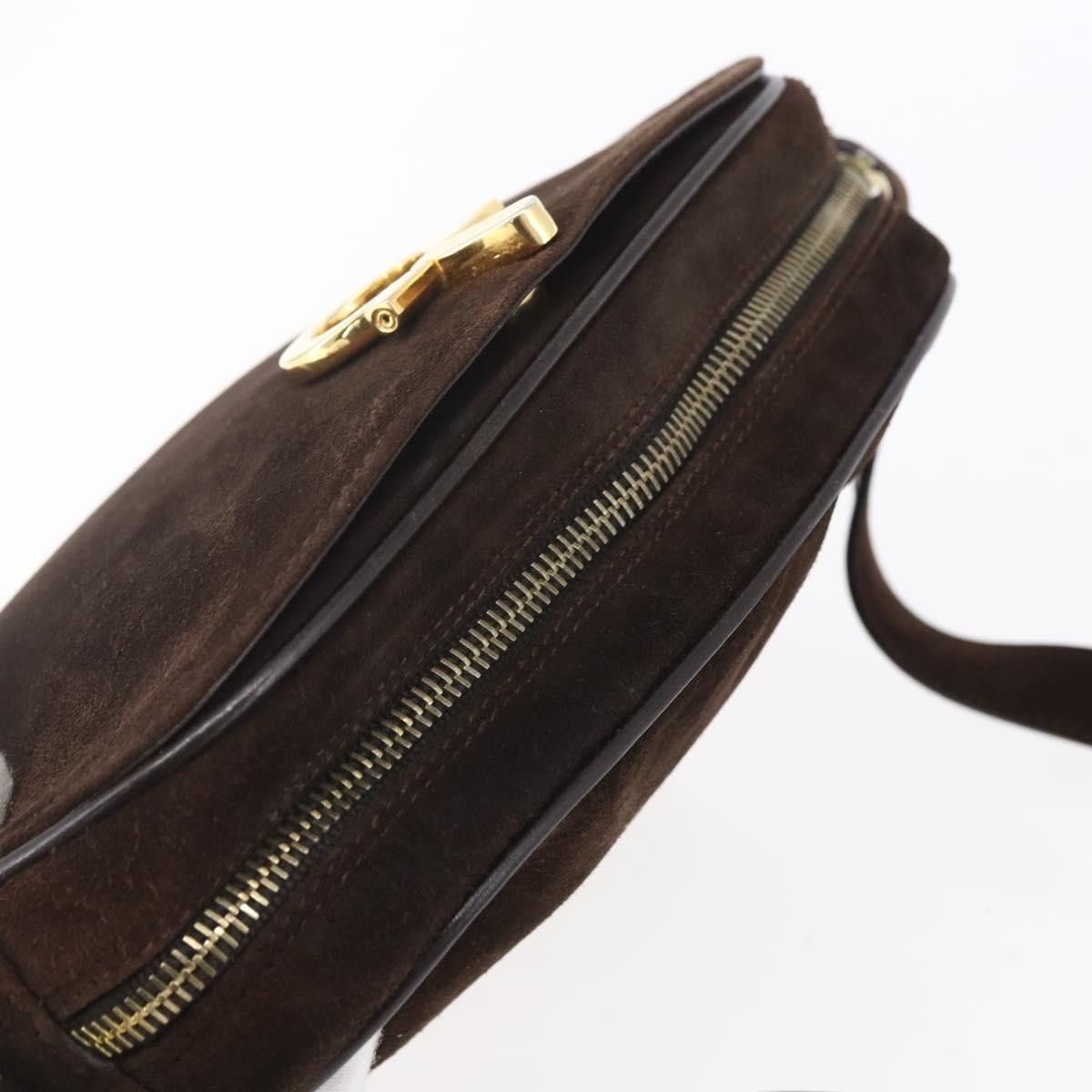 Salvatore Ferragamo Salvatore Ferragamo Gancini Shoulder Bag Suede Size ONE SIZE - 14 Thumbnail